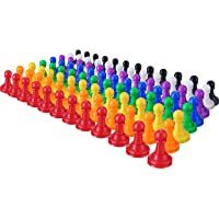 Los mejores  - 96 Piezas 1 Pulgada de Piezas de Peones de Ajedrez de Plástico de Multicolor para Juegos de Mesa- Componentes…
